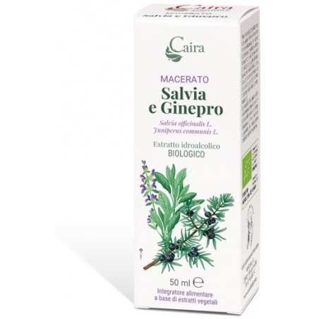 Caira Laboratorio Erboristico Caira Salvia E Ginepro Macerato Idroalcolico Bio Gocce 50 Ml