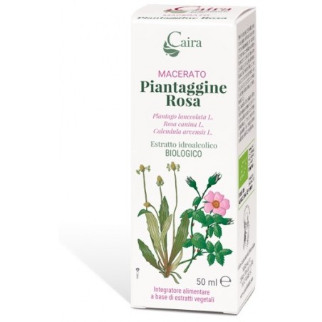 Caira Laboratorio Erboristico Caira Piantaggine Rosa Macerato Idroalcolico Gocce 50 Ml