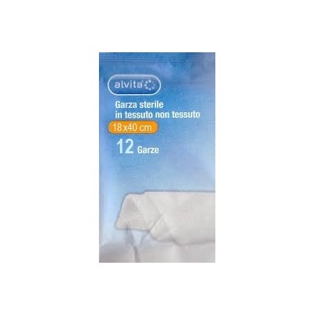 Alliance Healthcare It. Dis. Alvita Garza Sterile In Tessuto Non Tessuto 18x40cm 12 Pezzi