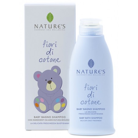 Bios Line Nature's Fiori Di Cotone Baby Bagno Shampoo