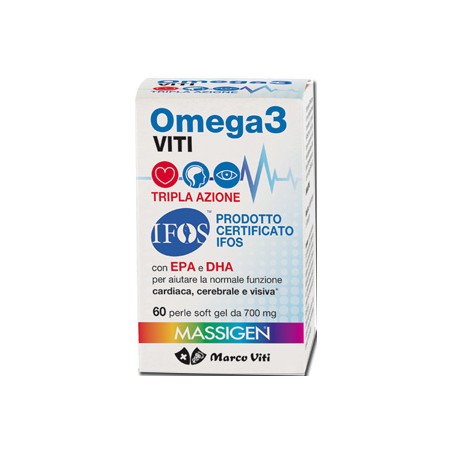 Marco Viti Farmaceutici Omega3 Viti Tripla Azione 60 Perle