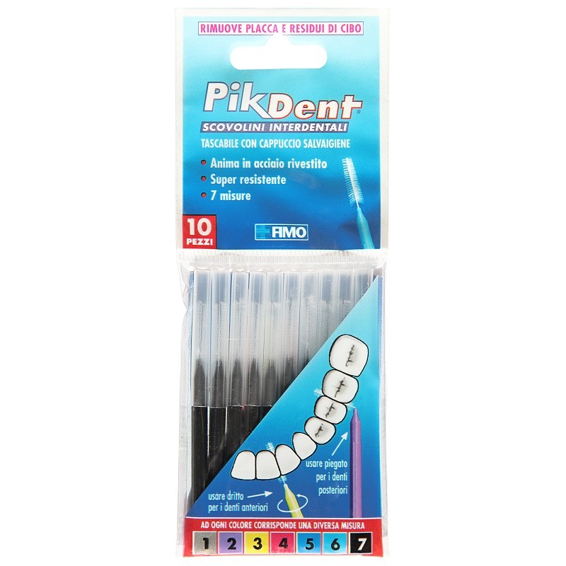 Fimo Pikdent Stuzzicolino 7 Nero 10 Pezzi