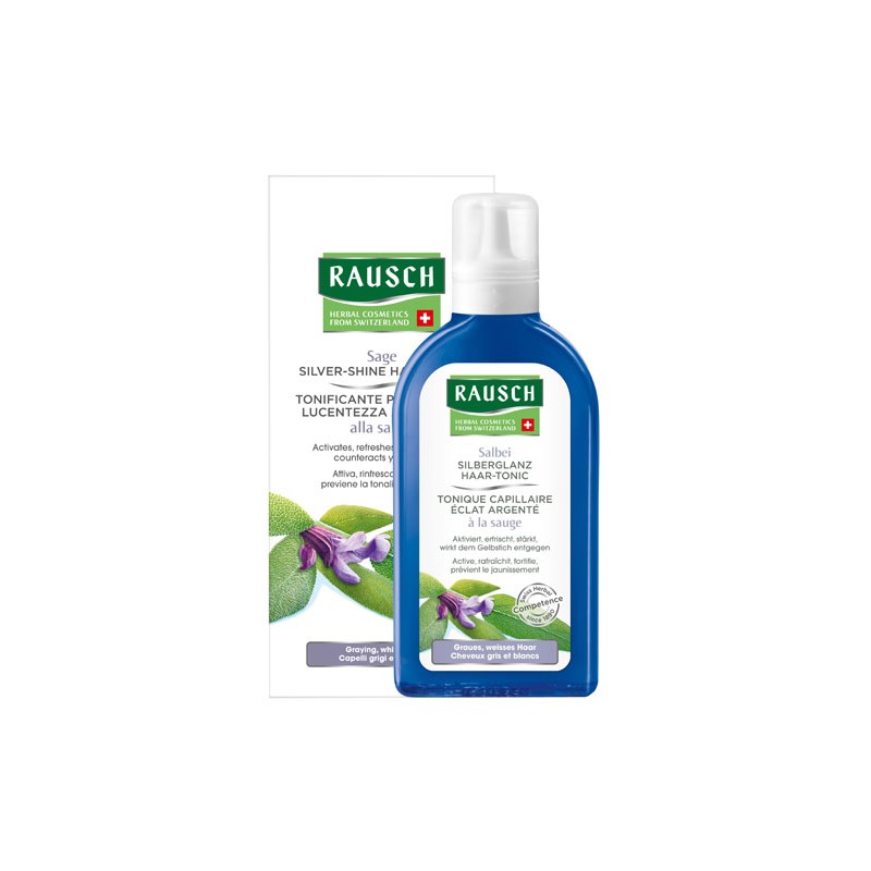 Rausch Ag Kreuzlingen Rausch Tonificante Per Capelli Lucentezza Argentea Alla Salvia 200 Ml