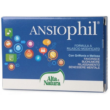 Alta Natura-inalme Ansiophil 15 Compresse 850mg