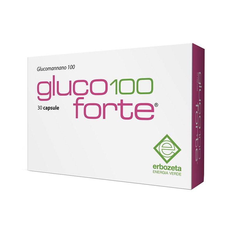 Erbozeta Gluco 100 Forte Glucomannano 100 30 Capsule Da 900 Mg