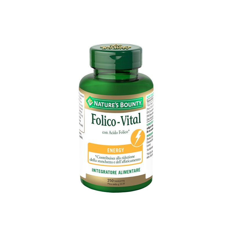 Nature's Bounty Folico Vital 250 Tavolette