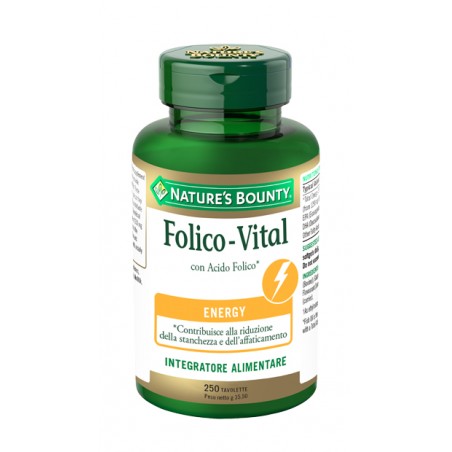 Nature's Bounty Folico Vital 250 Tavolette