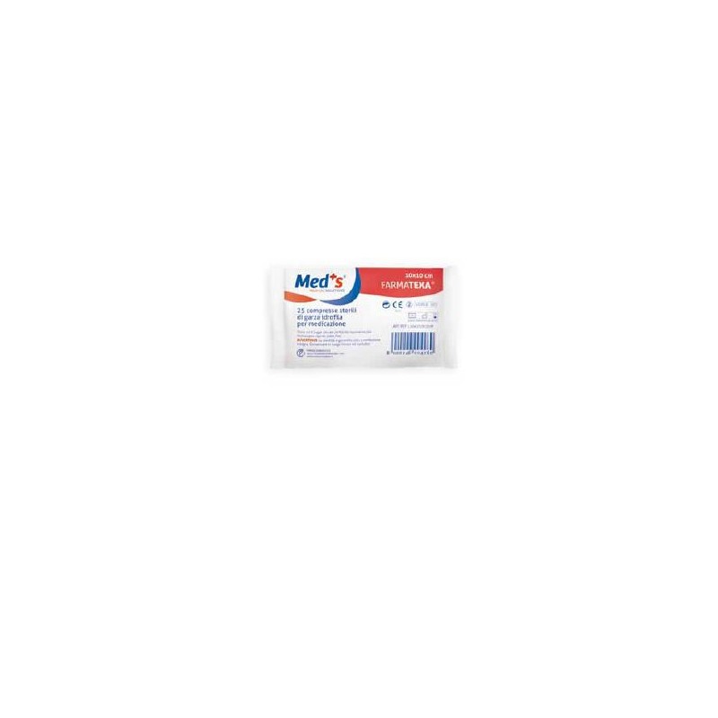 Farmac-zabban Garza Compressa Idrofila Meds Farmatexa 12/8 10x10cm 25 Pezzi