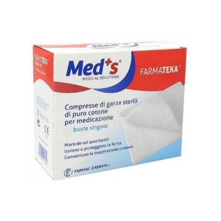 Farmac-zabban Garza Compressa Idrofila Meds Farmatexa 12/8 15x15cm 25 Pezzi