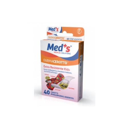 Farmac-zabban Cerotto Meds Strip Kids Ipoallergenico Assortiti 40 Pezzi