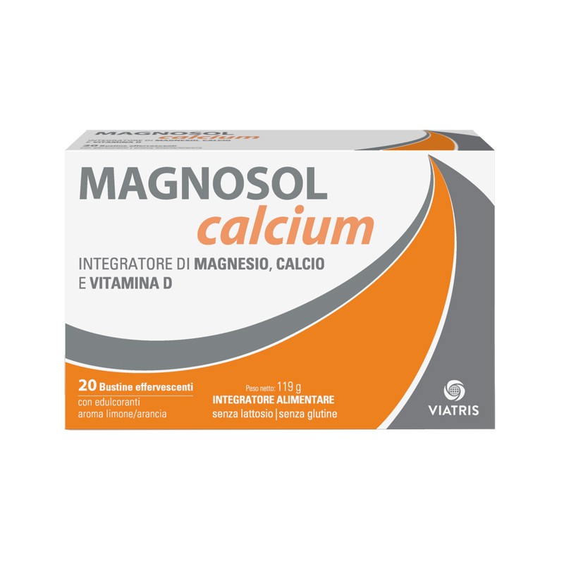 Meda Pharma Magnosol Calcium Polvere Effervescente 20 Bustine