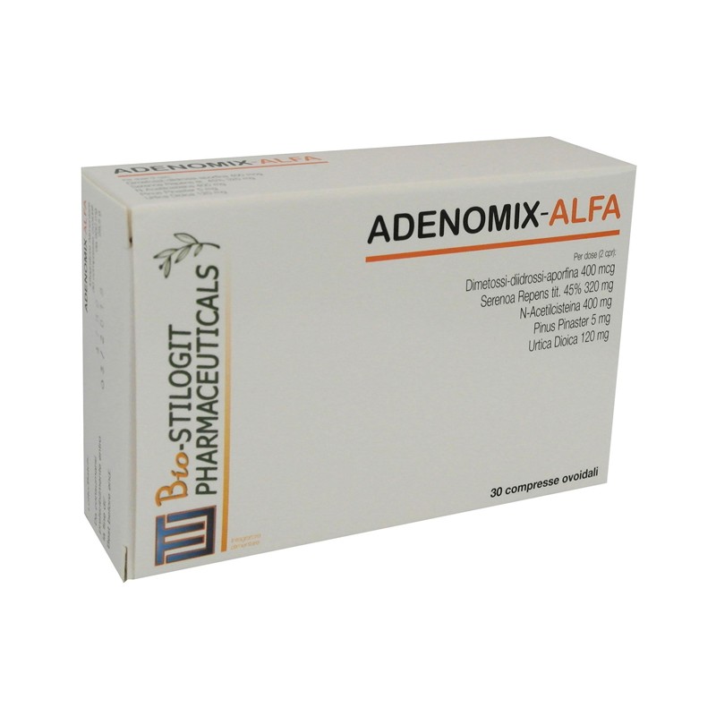 Bio Stilogit Pharmaceutic. Adenomix Alfa 30 Compresse