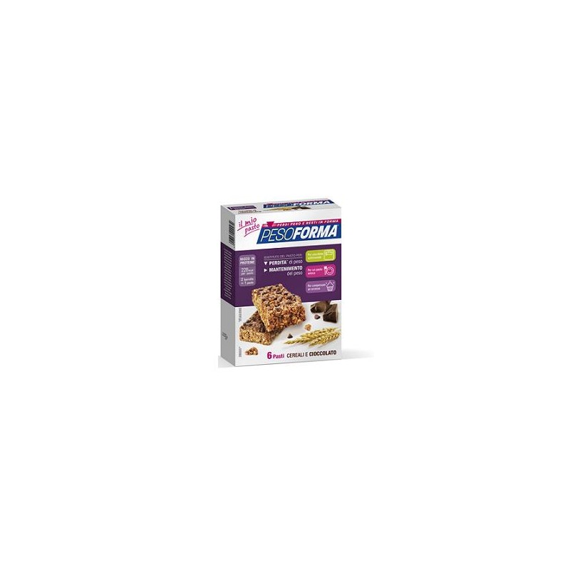 Nutrition & Sante' Italia Pesoforma Barretta Cereali/cioccolato 12 X 31 G