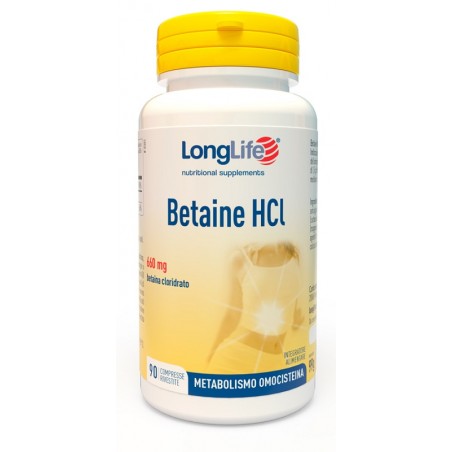 Longlife Betaine Hcl 90 Compresse