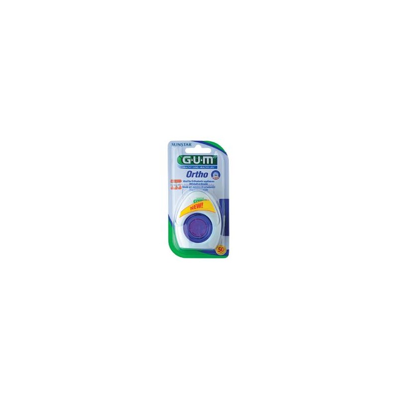 Sunstar Italiana Gum Ortho Floss Filo Spugnoso 50 Pezzi