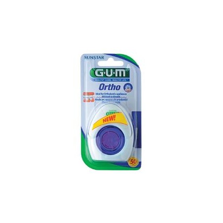 Sunstar Italiana Gum Ortho Floss Filo Spugnoso 50 Pezzi