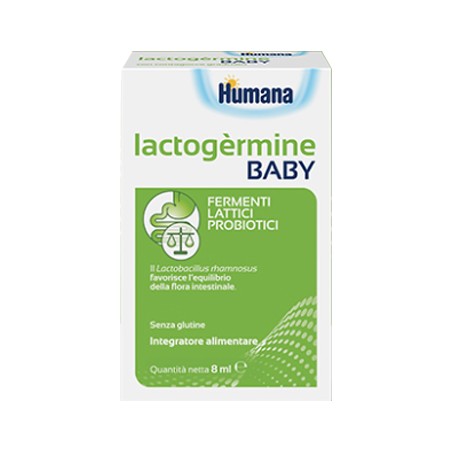 Humana Italia Lactogermine Baby Gocce Flacone Da 7,5 G Con Tappo Serbatoioe Contagocce