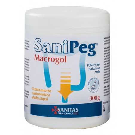 Sanitas Lab. Chimico Farm. Sanipeg Macrogol Polvere Per Soluzione Orale Barattolo 300 G