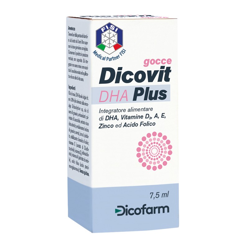 Dicofarm Dicovit Dha Plus per il sistema immunitario 7,5 ml