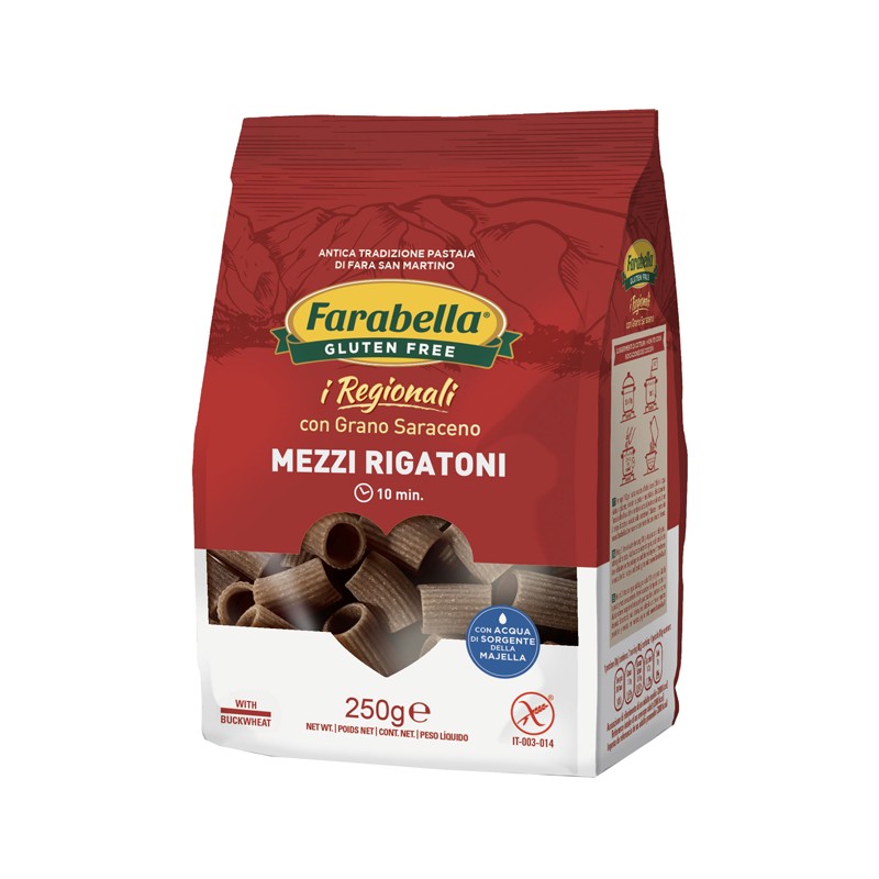 Bioalimenta Farabella Mezzi Rigatoni Al Grano Saraceno 250 G