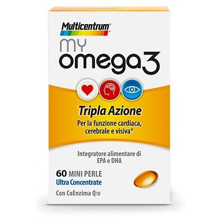 Haleon Italy Multicentrum Cuore Mente E Vista Boost Omega 3 60 Mini Perle