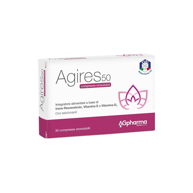 Ag Pharma Agires 50 30 Compresse Orosolubili Scatola 5,4 G