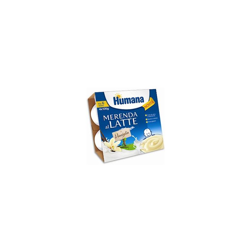 Humana Italia Humana Merenda Vaniglia 4 X 100 G