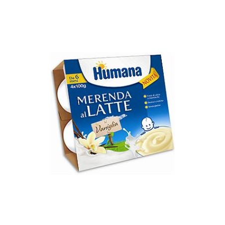 Humana Italia Humana Merenda Vaniglia 4 X 100 G