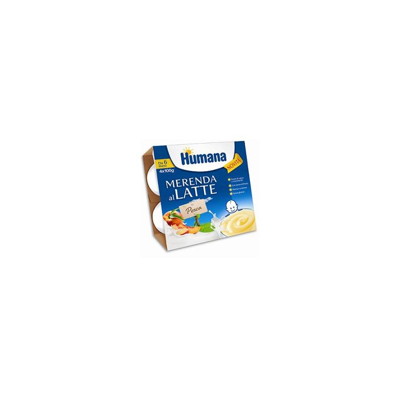 Humana Italia Humana Merenda Pesca 4 X 100 G