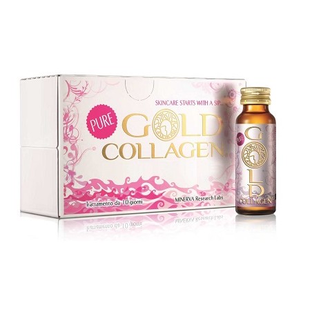 Minerva Research Labs Gold Collagen Pure 10 Flaconi 50 Ml