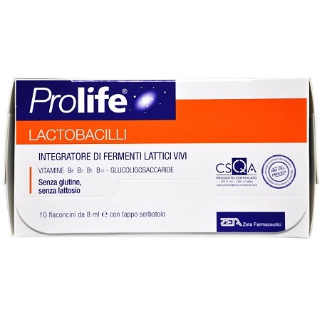 Zeta Farmaceutici Prolife Lactobacilli 10 Flaconcini 8 Ml