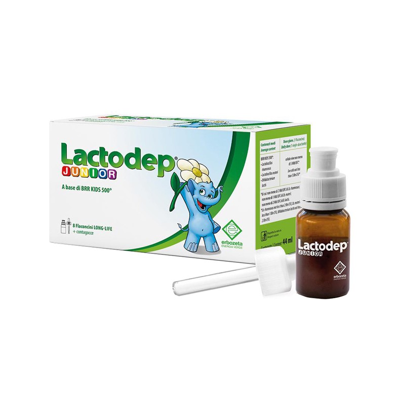 Erbozeta Lactodep Junior 8 Flaconcini X 5,5 Ml