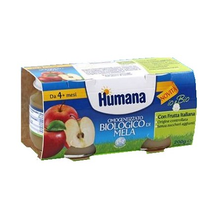 Humana Italia Humana Omogeneizzato Mela Bio 2 Vasetti 100g