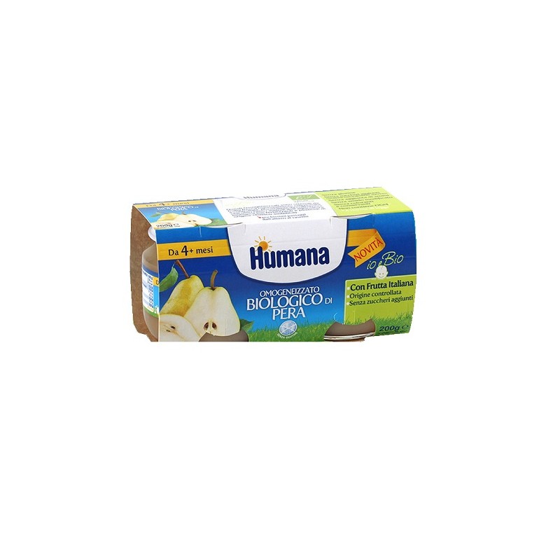 Humana Italia Humana Omogeneizzato Pera Bio 2 Vasetti 100 G