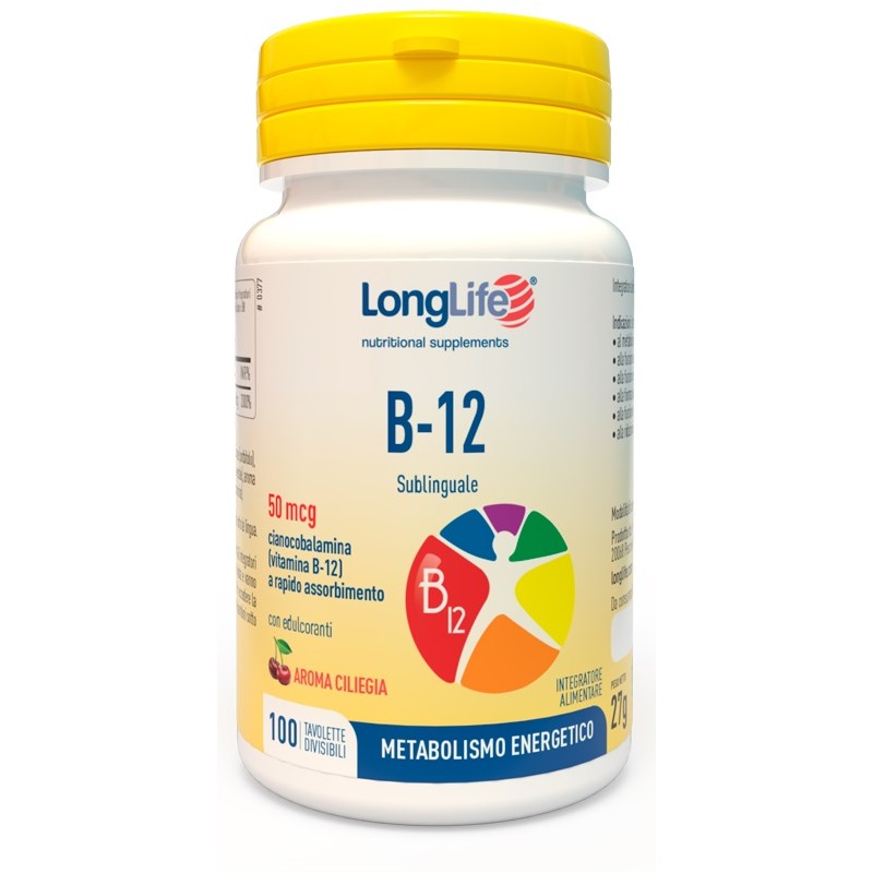 Longlife B12 50mcg Sublinguale 100 Tavolette