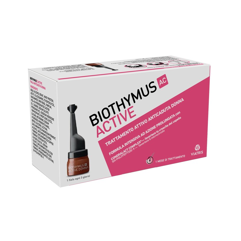 Meda Pharma Biothymus Ac Active Trattamento Attivo Anticaduta Donna 10 Fiale