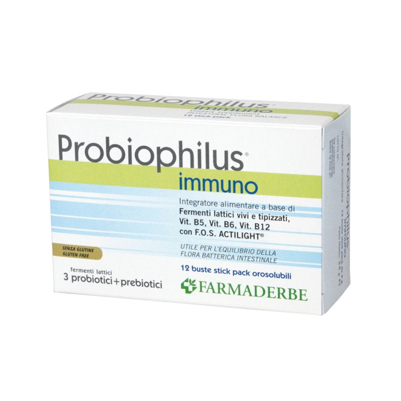 Farmaderbe Probiophilus Immuno 12 Buste