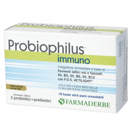 Farmaderbe Probiophilus Immuno 12 Buste