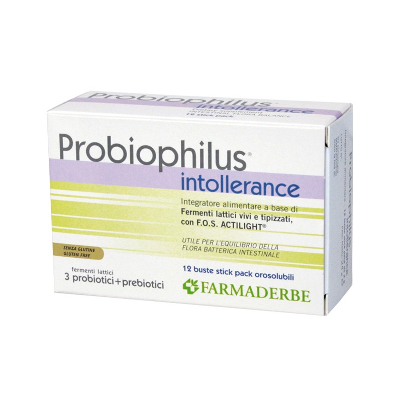 Farmaderbe Probiophilus Intollerance 12 Buste