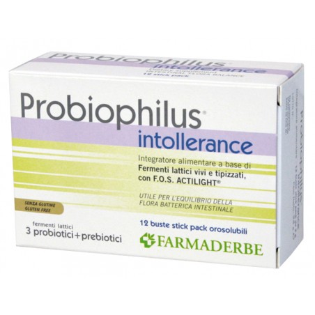 Farmaderbe Probiophilus Intollerance 12 Buste