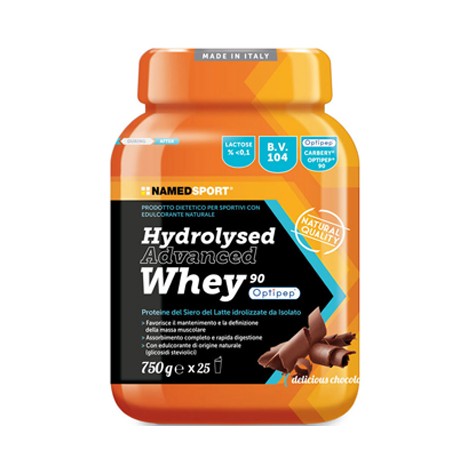 Namedsport Hydrolysed Advanced Whey Delicious Chocolate Barattolo Polvere Orale 750 G