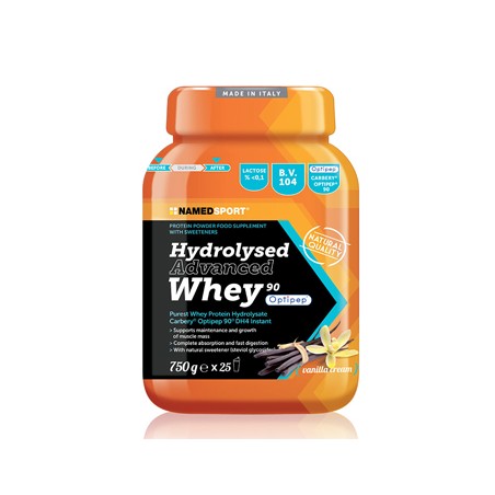 Named Hydrolysed Advanced Whey Vanilla Cream Barattolo Polvere Orale 750 G