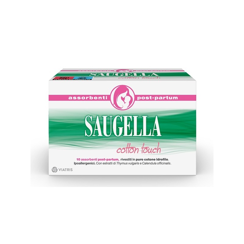 Meda Pharma Saugella Cotton Touch Assorbenti Postpartum 10 Pezzi