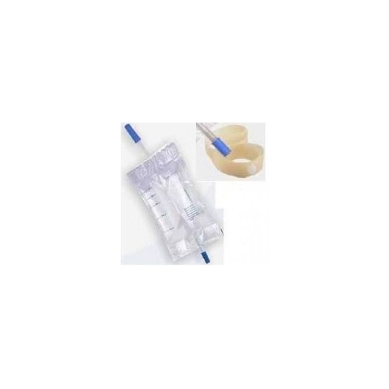 Farmac-zabban Sacca Raccolta Urina Da Gamba In Pvc Non Sterile Volume 750 Ml Tubo Lunghezza 35 Cm Con Scarico E Valvola Antiregl