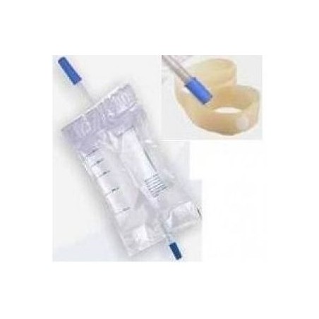 Farmac-zabban Sacca Raccolta Urina Da Gamba In Pvc Non Sterile Volume 750 Ml Tubo Lunghezza 35 Cm Con Scarico E Valvola Antiregl