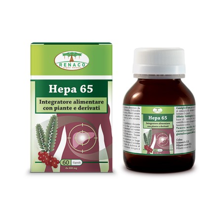 Renaco Italia R. I. Group Hepa 65 60 Capsule Flacone 28,8 G