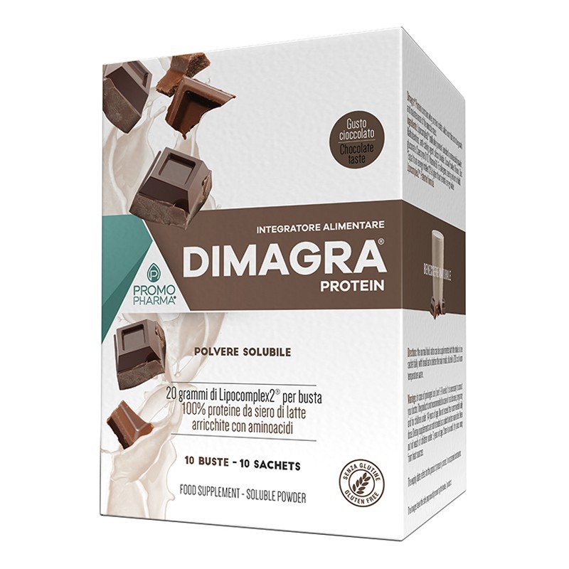 Promopharma Dimagra Protein Cioccolato 10 Buste