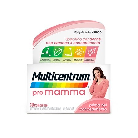 30 compresse di Multicentrum Pre Mamma di Haleon