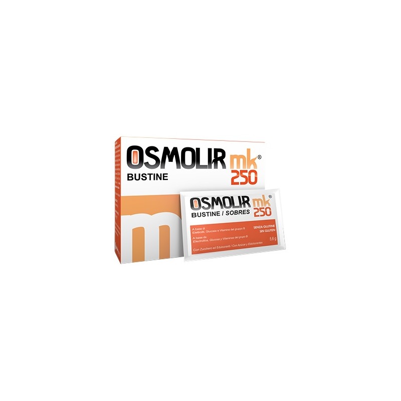 Osmolir Mk 250 Integratore per supporto idroelettrolitico e vitaminico 14 Bustine