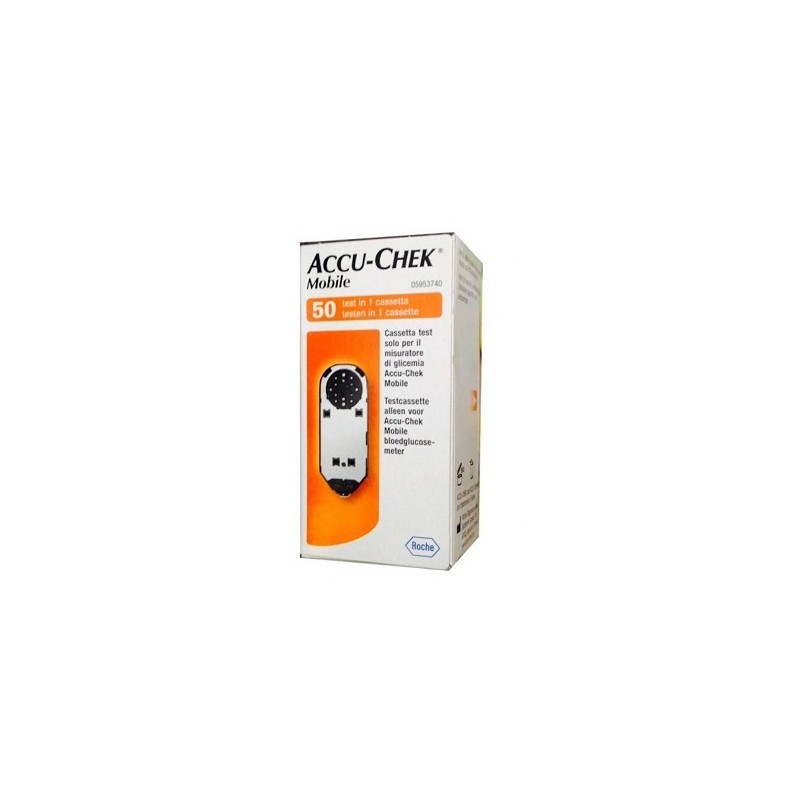 Roche Diabetes Care Italy Strisce Misurazione Glicemia Accu-chek Mobile 50 Test Mic 2